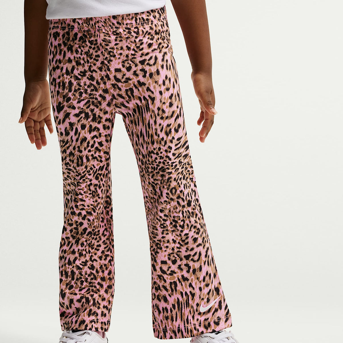 Conjunto de leggings estampados y sudadera de cuello redondo infantiles Nike – Rosa amanecer – vista 4