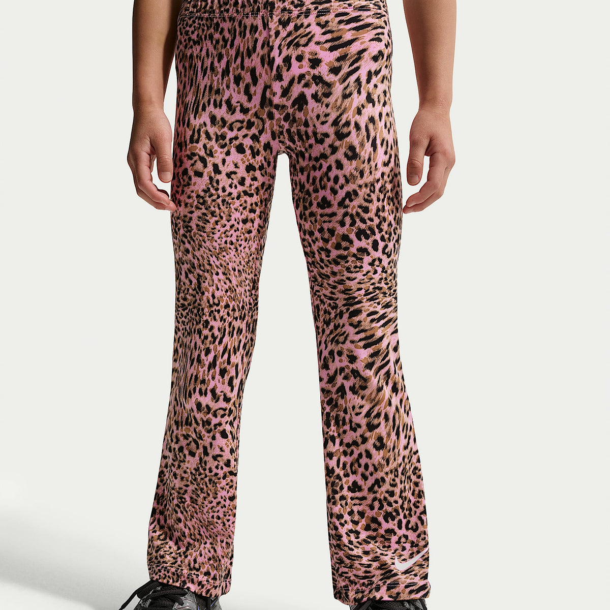 Conjunto de leggings estampados y sudadera de cuello redondo para niños talla pequeña Nike – Rosa amanecer – vista 4