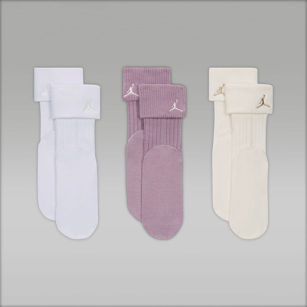 Microcalcetas con dobladillo para niños (3 pares) Jordan – Multicolor – vista 3