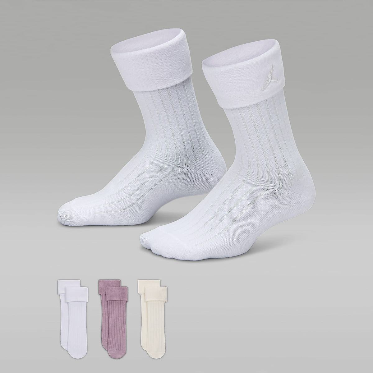 Microcalcetas con dobladillo para niños (3 pares) Jordan – Multicolor – vista 1