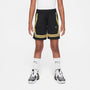 Shorts de básquetbol para niña talla grande Nike Fly Crossover – Negro/Oro infinito – vista 1