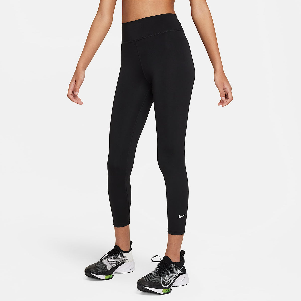 Leggings para niña talla grande Nike Dri-FIT One – Negro/Blanco – vista 1