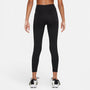 Leggings para niña talla grande Nike Dri-FIT One – Negro/Blanco – vista 2
