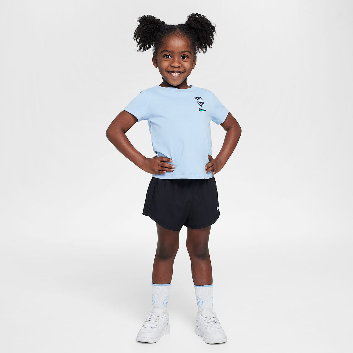 Shorts de tejido Woven Dri-FIT One infantiles Nike – Negro – vista 6