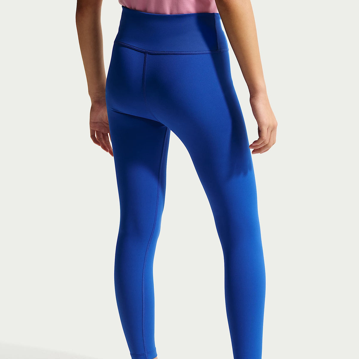Leggings Dri-FIT de tiro alto para niña talla grande Nike One – Royal juego/Blanco – vista 3