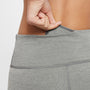 Leggings Dri-FIT de tiro alto para niña talla grande Nike One – Gris humo/Gris humo claro/Jaspeado/Blanco – vista 4