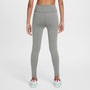 Leggings Dri-FIT de tiro alto para niña talla grande Nike One – Gris humo/Gris humo claro/Jaspeado/Blanco – vista 2