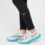Leggings Dri-FIT de tiro alto para niña talla grande Nike One – Negro/Blanco – vista 3