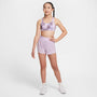 Shorts de entrenamiento de tejido Woven Dri-FIT de tiro alto para niña talla grande Nike One – Muñeca/Blanco – vista 6