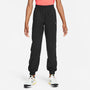 Pants de entrenamiento de tejido Woven para niña talla grande Nike Dri-FIT One – Negro/Blanco – vista 1