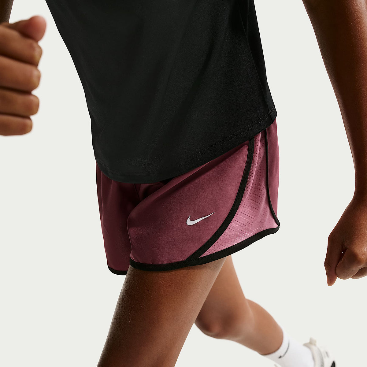 Shorts de correr Dri-FIT para niña talla grande Nike Tempo – Rosa humo/Baya del desierto/Blanco/Blanco – vista 4
