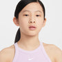 Camiseta de tirantes de cuello alto para niña Nike – Muñeca/Blanco – vista 3