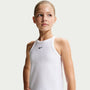 Camiseta de tirantes de cuello alto para niña Nike – Blanco/Negro – vista 1