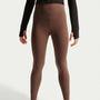 Leggings de largo completo de tiro alto para niña Nike Mavn – Marrón fauna/Marrón fauna – vista 2