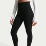 Leggings de largo completo de tiro alto para niña Nike Mavn – Negro/Negro – vista 2