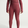 Leggings de largo completo de tiro alto para niña Nike Mavn – Rosa humo/Rosa humo – vista 2