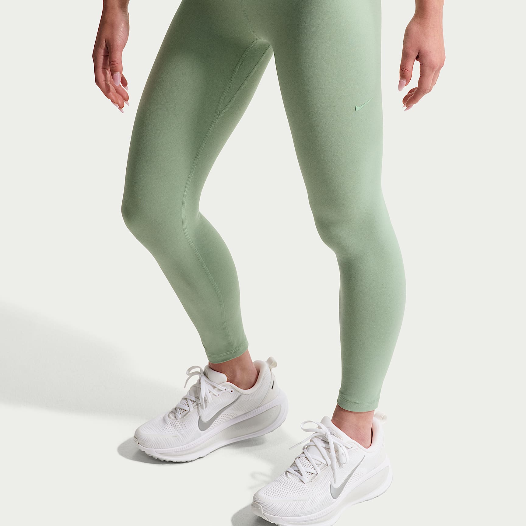 Leggings de largo completo de tiro alto para niña Nike Mavn – Vapor/Vapor – vista 2