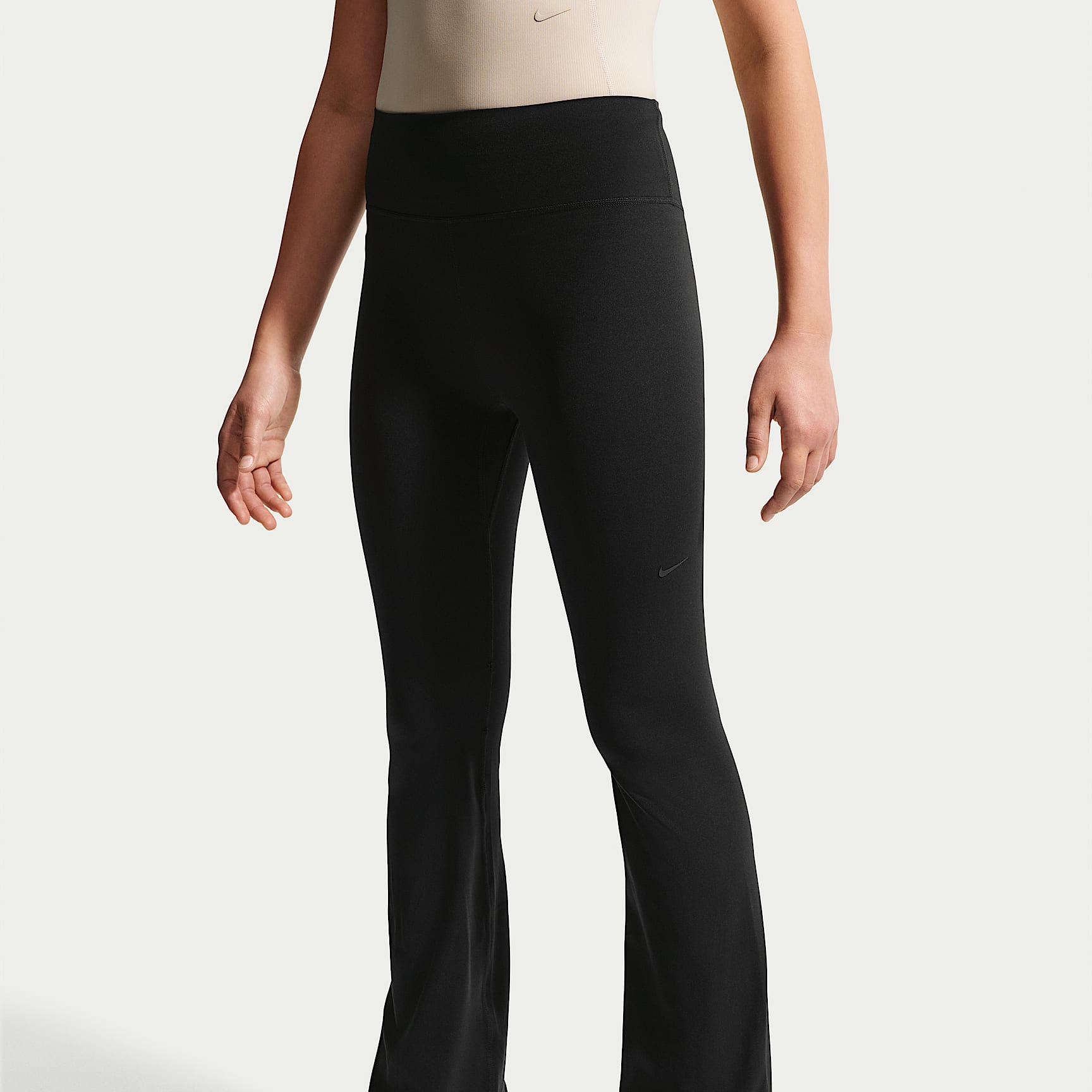 Leggings de tiro alto para niña Nike Mavn – Negro/Negro – vista 2