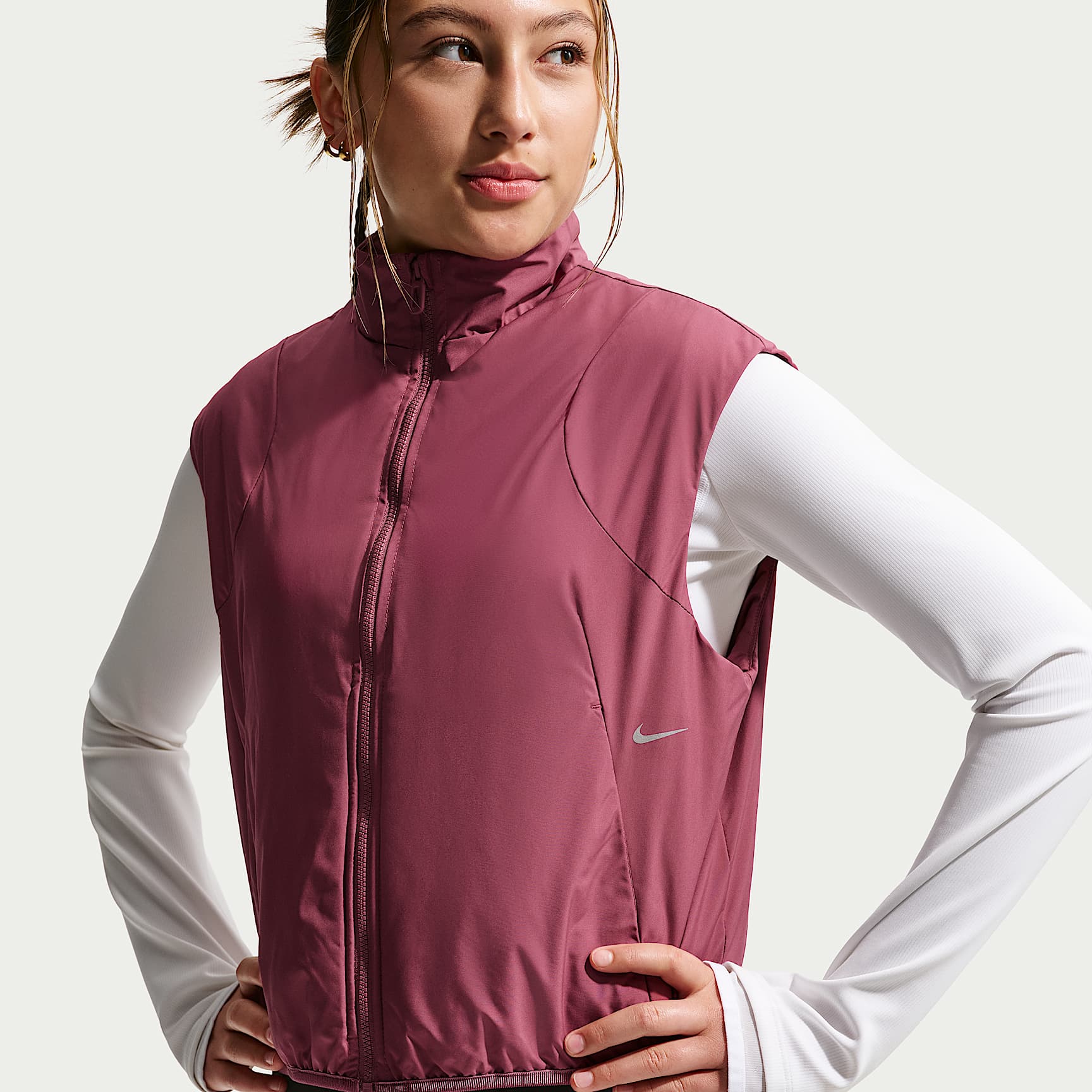 Chaleco STORM-FIT para niña Nike Mavn – Rosa humo – vista 1