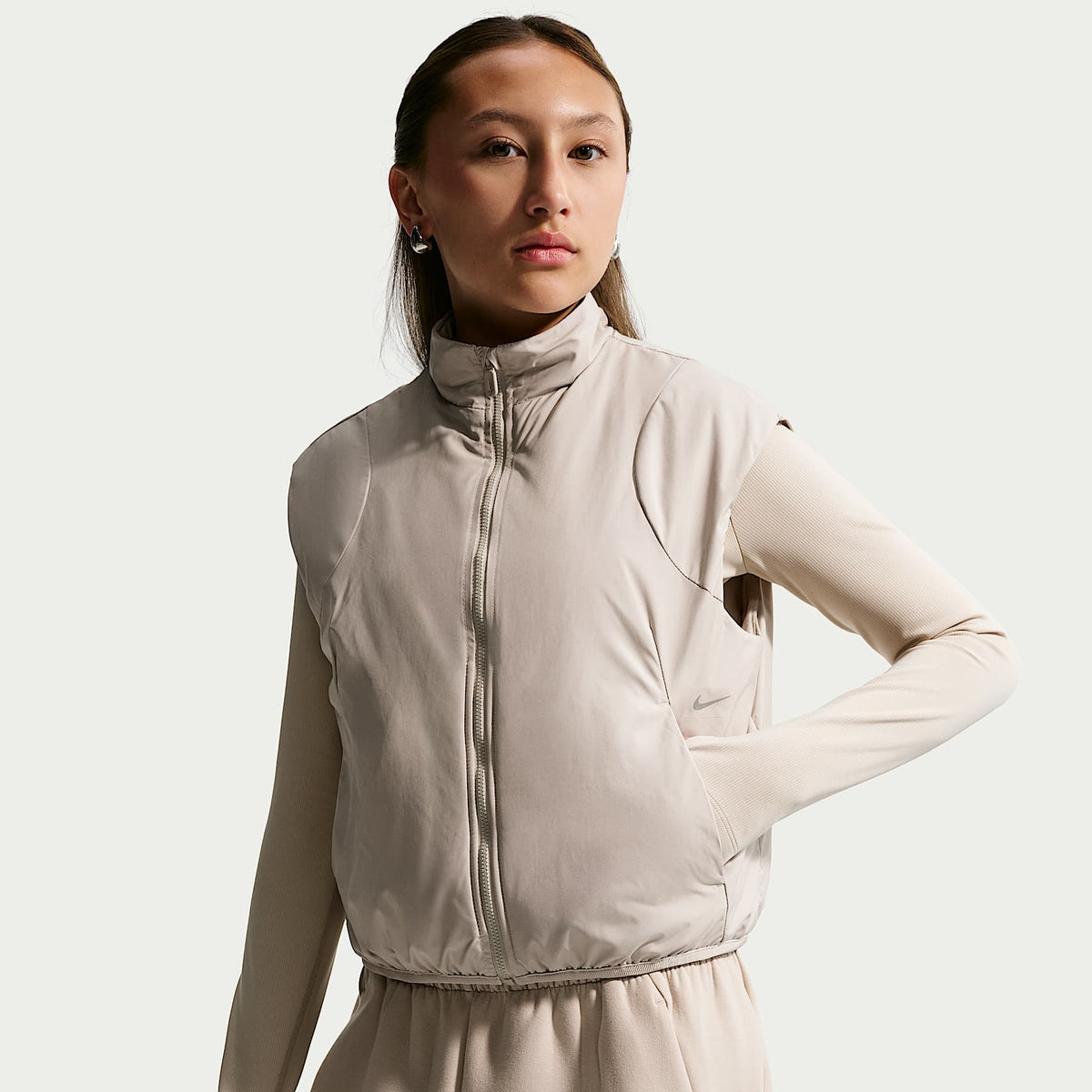 Chaleco STORM-FIT para niña Nike Mavn – Crema II – vista 1