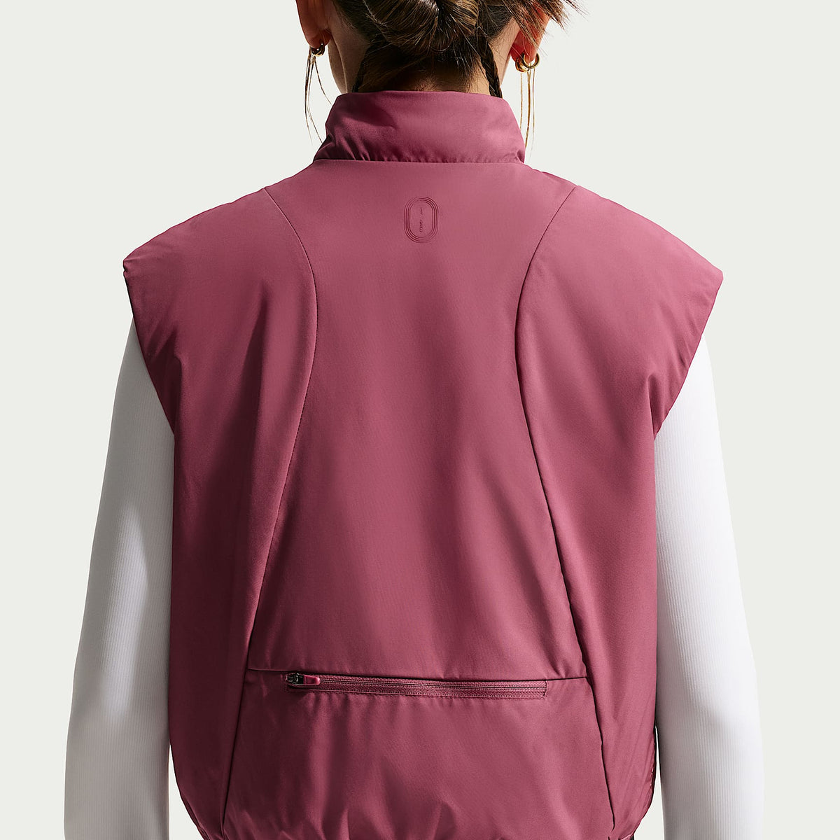 Chaleco STORM-FIT para niña Nike Mavn – Rosa humo – vista 2