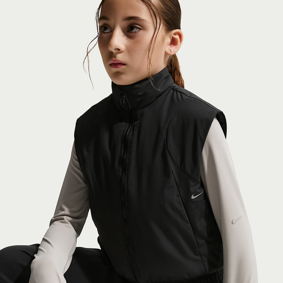 Chaleco STORM-FIT para niña Nike Mavn – Negro – vista 3