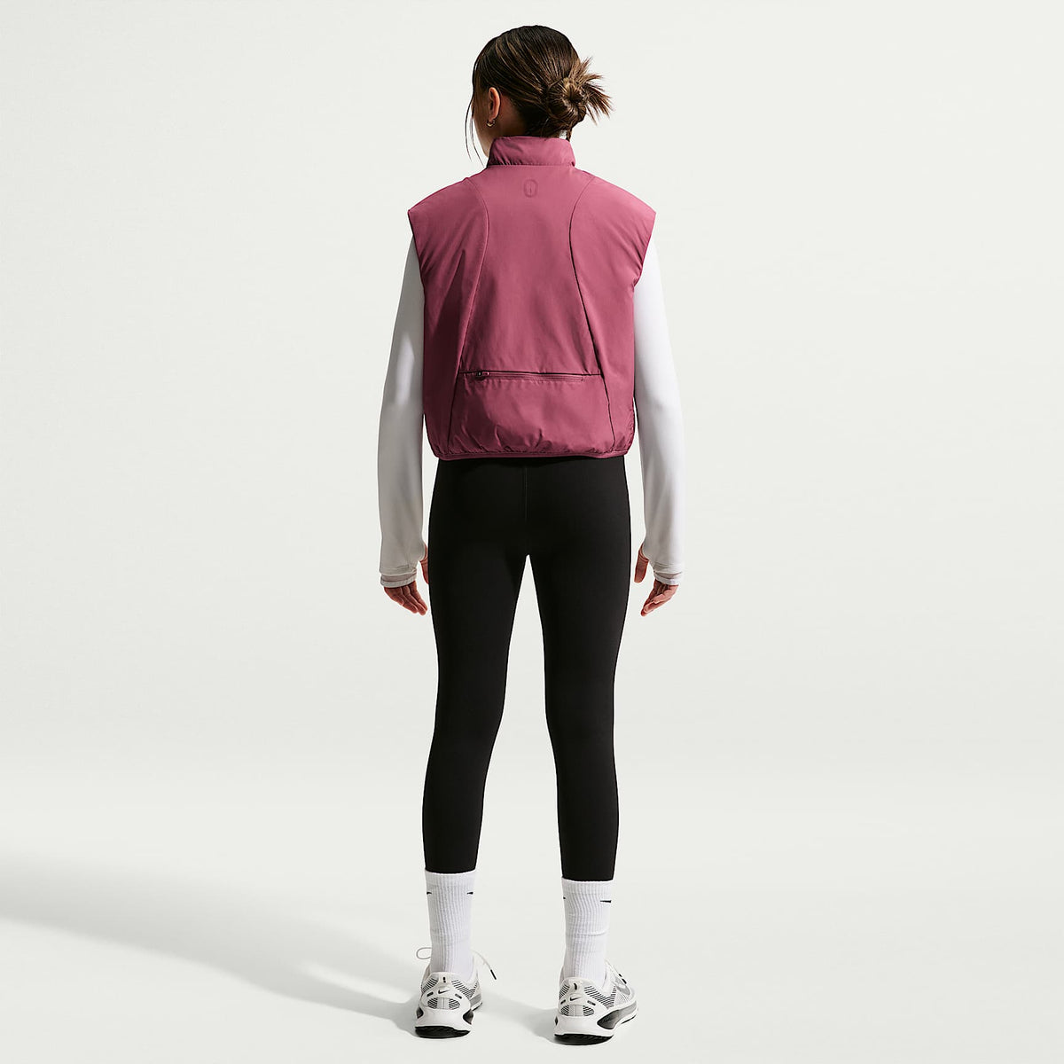 Chaleco STORM-FIT para niña Nike Mavn – Rosa humo – vista 5