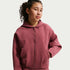 Sudadera con gorro de tejido Knit Therma-FIT de cierre completo para niña Nike MAVN – Rosa humo/Negro/Rosa humo – vista 1