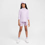 Shorts de 13 cm para niña Nike Pro – Hortensias/Gris topo/Blanco – vista 6