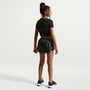 Shorts 2 en 1 para niña talla grande Nike Pro – Negro/Blanco – vista 5
