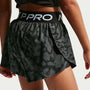 Shorts 2 en 1 para niña talla grande Nike Pro – Negro/Blanco – vista 3