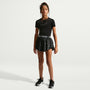 Shorts 2 en 1 para niña talla grande Nike Pro – Negro/Blanco – vista 1