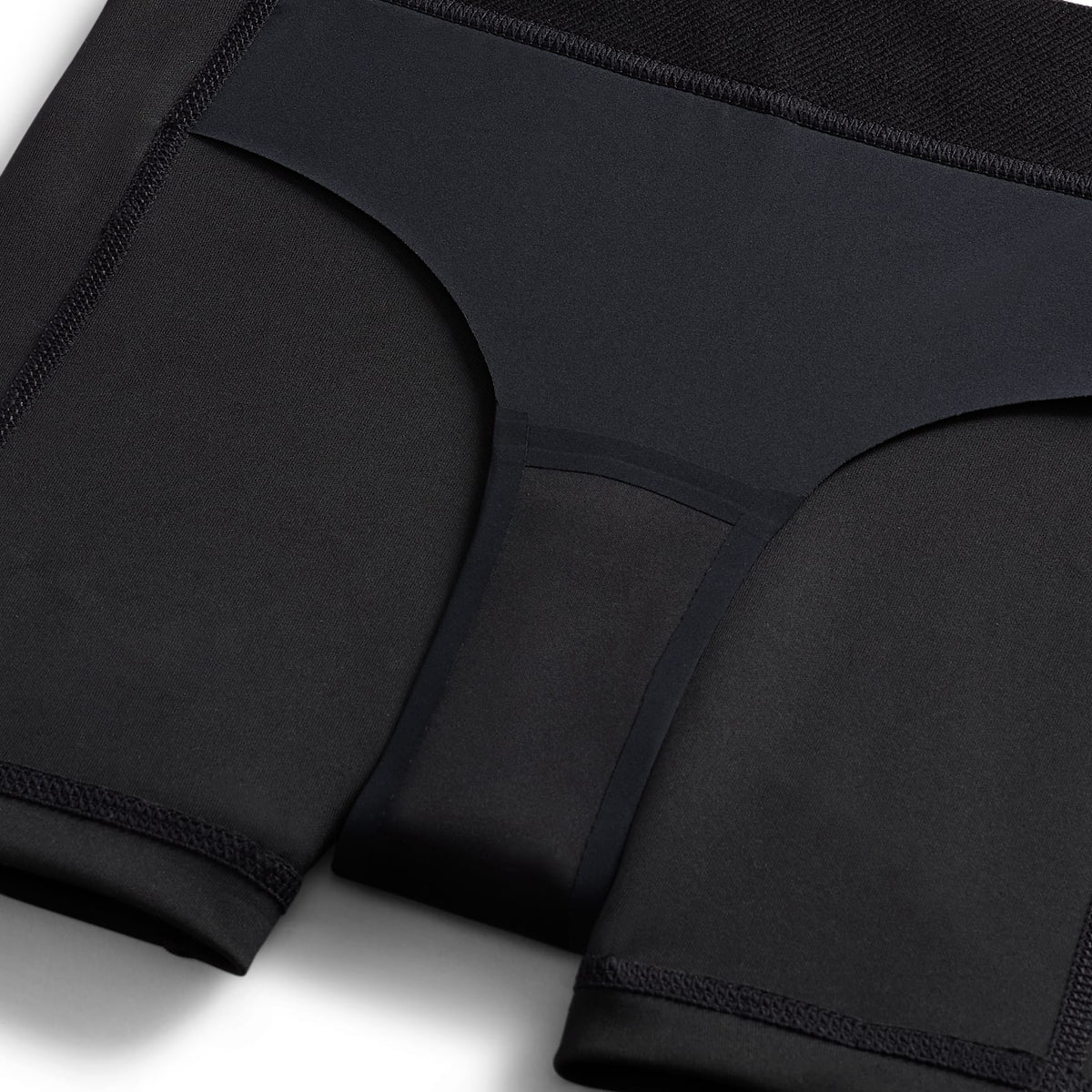 Shorts Dri-FIT para niña Nike Pro Leak Protection: Period – Negro/Blanco – vista 4