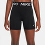 Shorts para niña Nike Pro – Negro/Blanco – vista 2