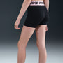 Shorts para niña Nike Pro – Negro/Rosa suave medio/Blanco – vista 3