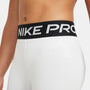Shorts para niña Nike Pro – Blanco/Platino puro – vista 4