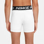 Shorts para niña Nike Pro – Blanco/Platino puro – vista 3
