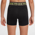 Shorts de 8 cm para niña Nike Pro – Negro/Toque de limón claro – vista 3