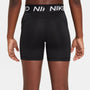 Shorts para niña Nike Pro – Negro/Blanco – vista 3