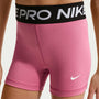 Shorts para niña Nike Pro – Peonía/Blanco – vista 2