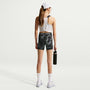 Shorts Dri-FIT de 8 cm para niña talla grande Nike Pro – Negro/Blanco/Blanco – vista 5