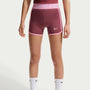 Shorts Dri-FIT de 8 cm para niña Nike Pro – Rosa humo/Rosa amanecer/Blanco – vista 2