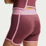 Shorts Dri-FIT de 8 cm para niña Nike Pro – Rosa humo/Rosa amanecer/Blanco – vista 3