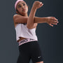 Shorts Dri-FIT de 13 cm para niña talla grande Nike Pro – Negro/Rosa suave medio/Blanco – vista 5