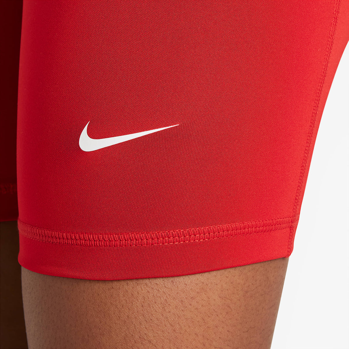 Shorts Dri-FIT de 13 cm para niña talla grande Nike Pro – Rojo universitario/Blanco – vista 5