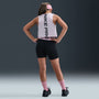 Shorts Dri-FIT de 13 cm para niña talla grande Nike Pro – Negro/Rosa suave medio/Blanco – vista 4