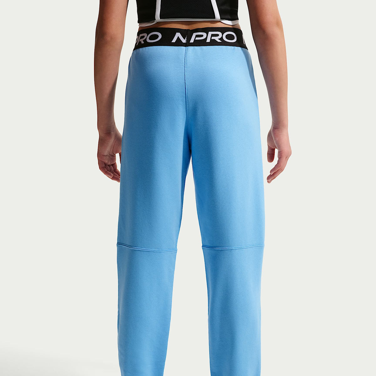 Joggers Dri-FIT para niña talla grande Nike Pro Fleece – Azul fútbol/Azul fútbol/Negro/Blanco – vista 3
