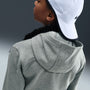 Sudadera con gorro Dri-FIT de cierre completo para niña talla grande Nike Pro Fleece – Carbono jaspeado/Gris acero oscuro/Negro/Blanco – vista 2