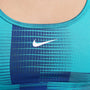Bra deportivo Dri-FIT reversible para niña talla grande Nike Pro – Azul humeante/Cactus empolvado/Blanco – vista 4