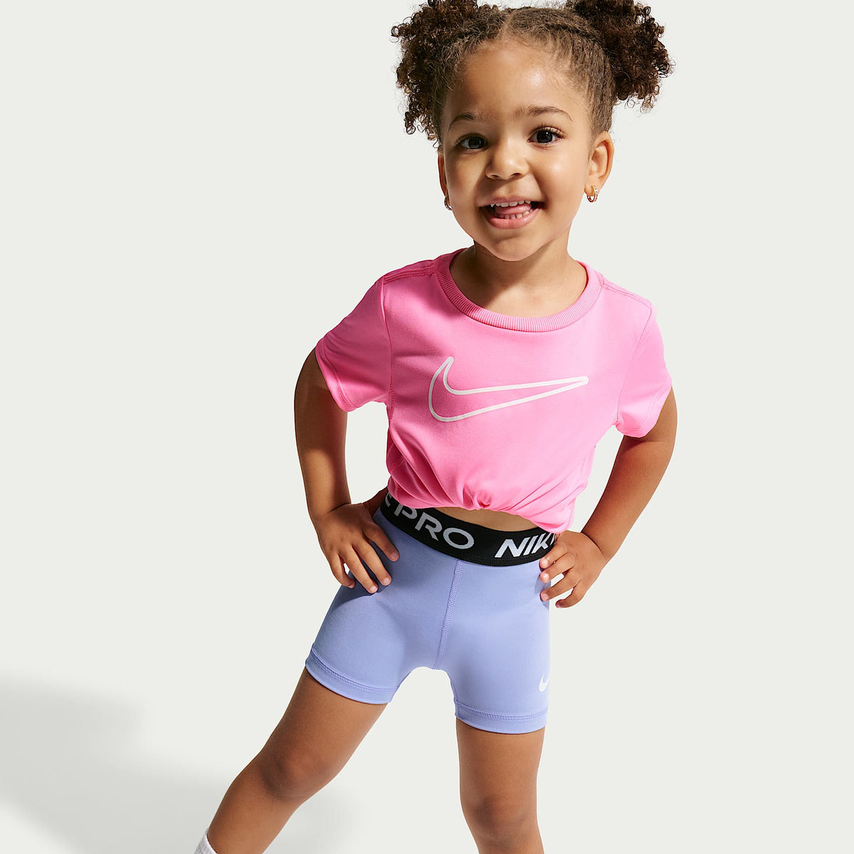 Shorts Dri-FIT infantiles Nike Pro – Cardo claro – vista 4